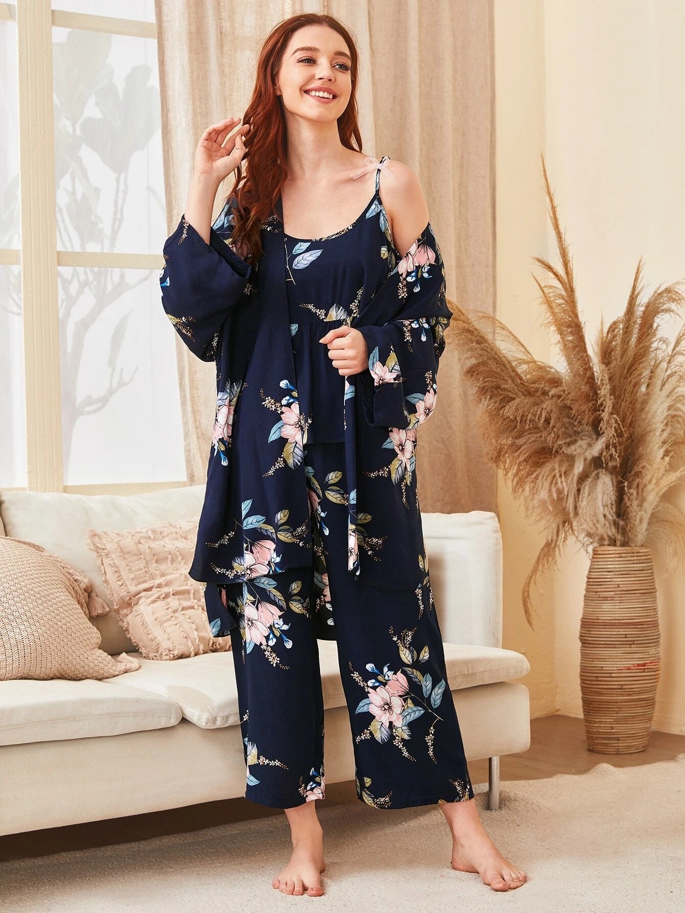 Midnight Petals 3-Piece Lounge Set