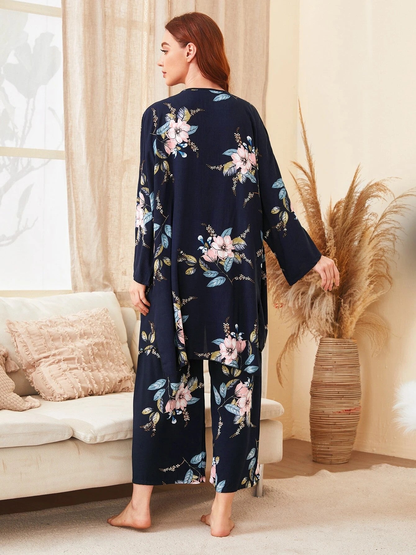 Midnight Petals 3-Piece Lounge Set