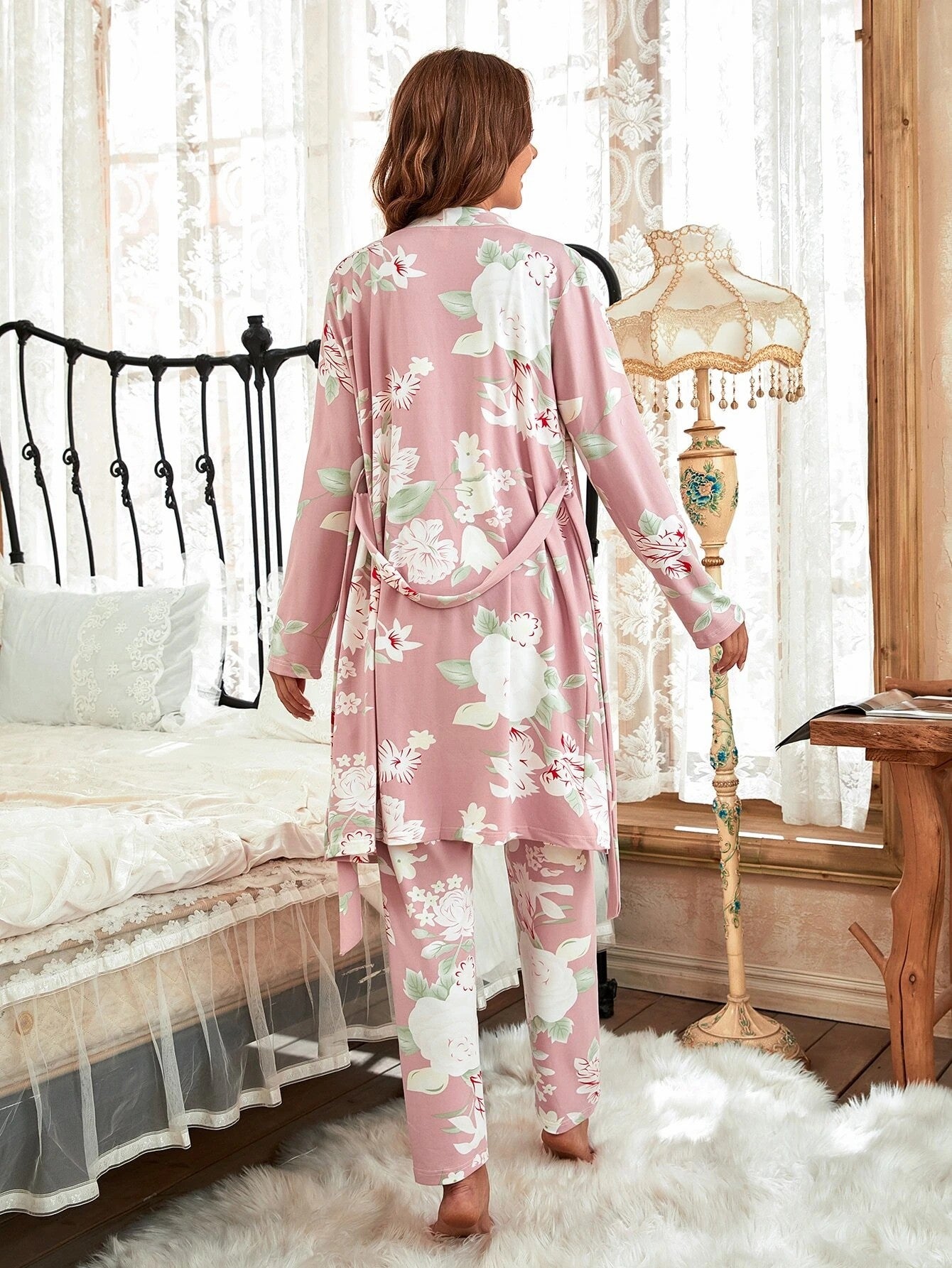 Blush Bloom 3-Piece Pajama Set