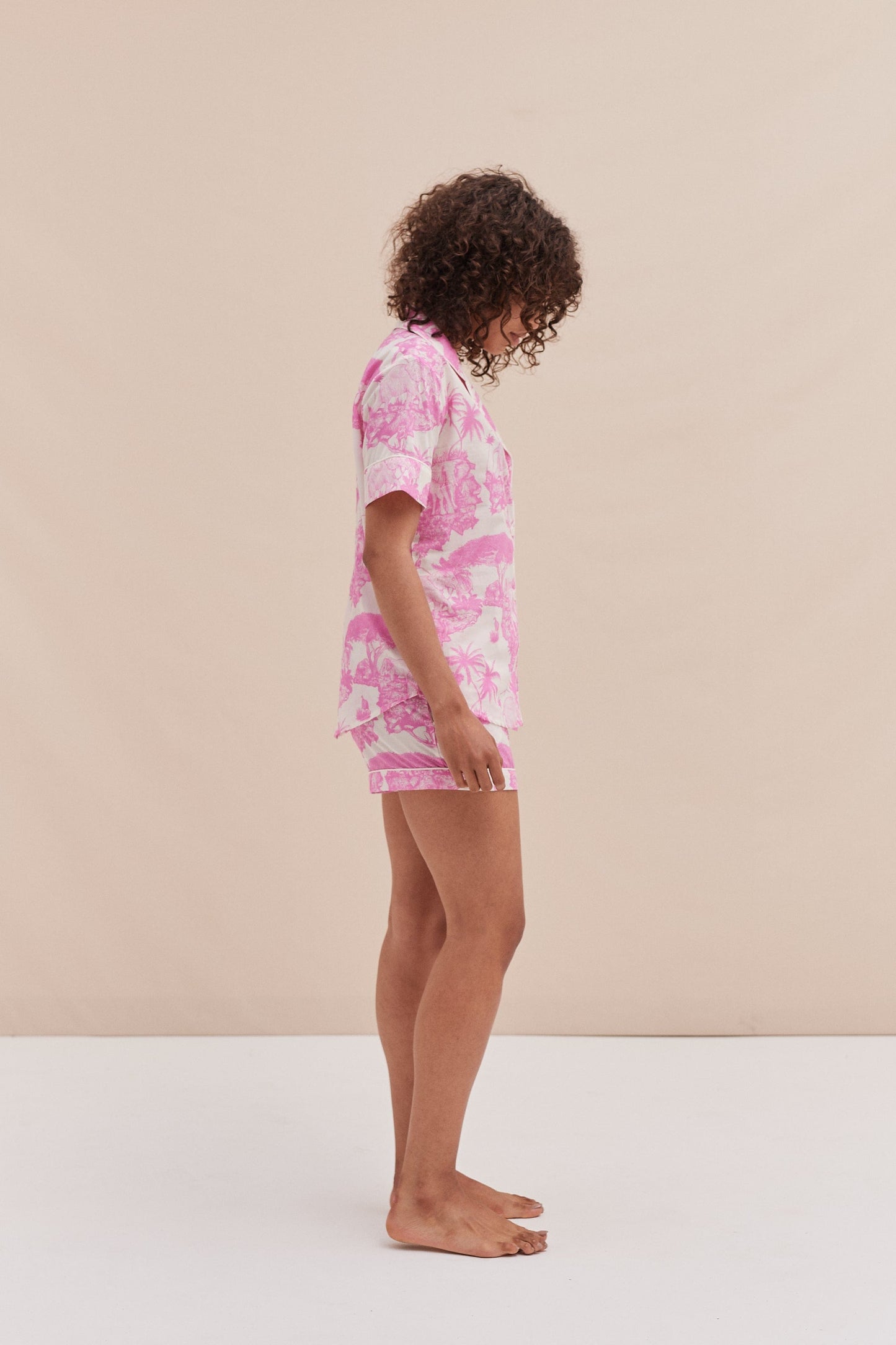 Tropic Blush – Soft Cotton Short Set