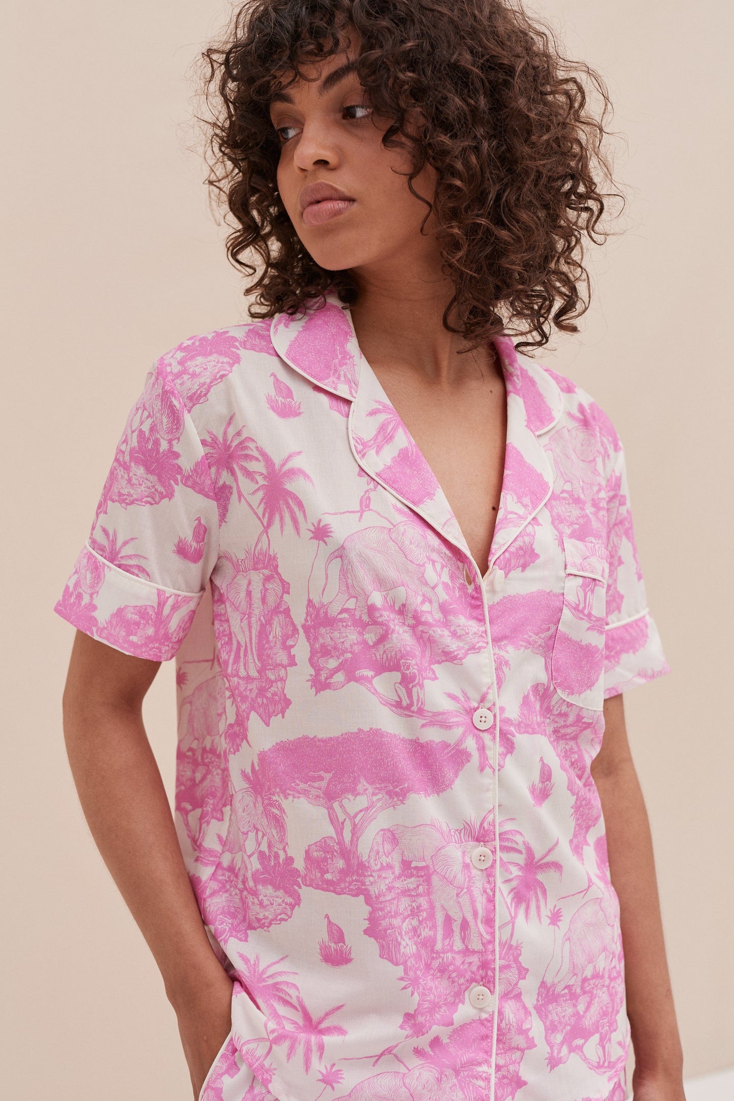 Tropic Blush – Soft Cotton Short Set