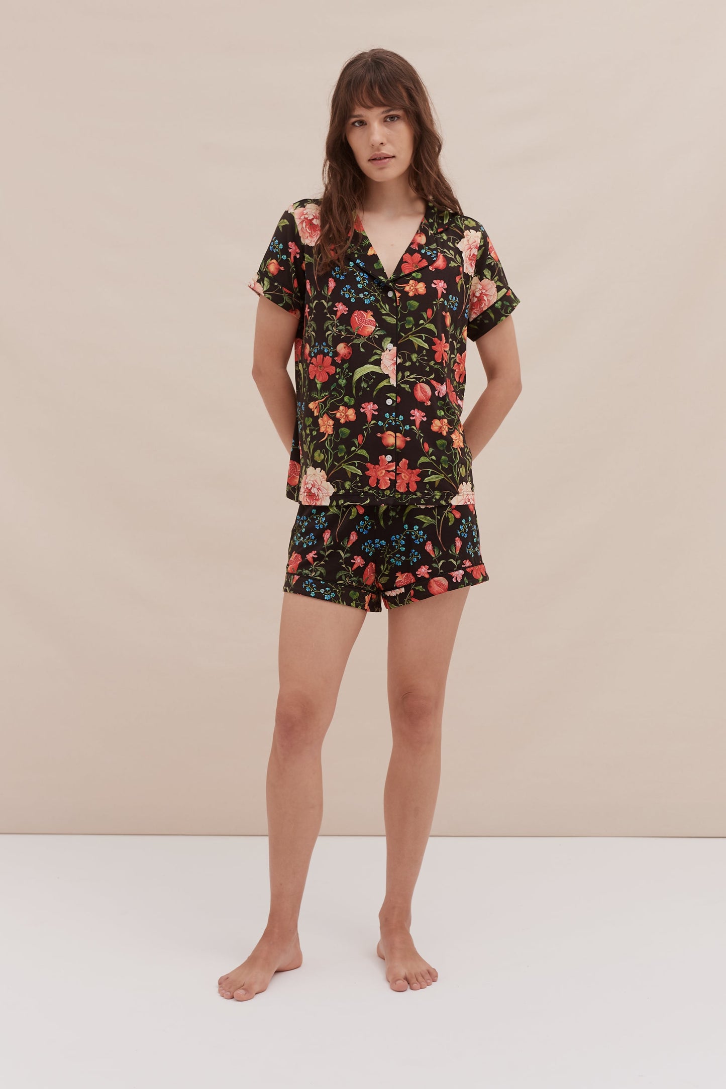 Bloom Bliss Co-ord Short Set β Midnight Garden