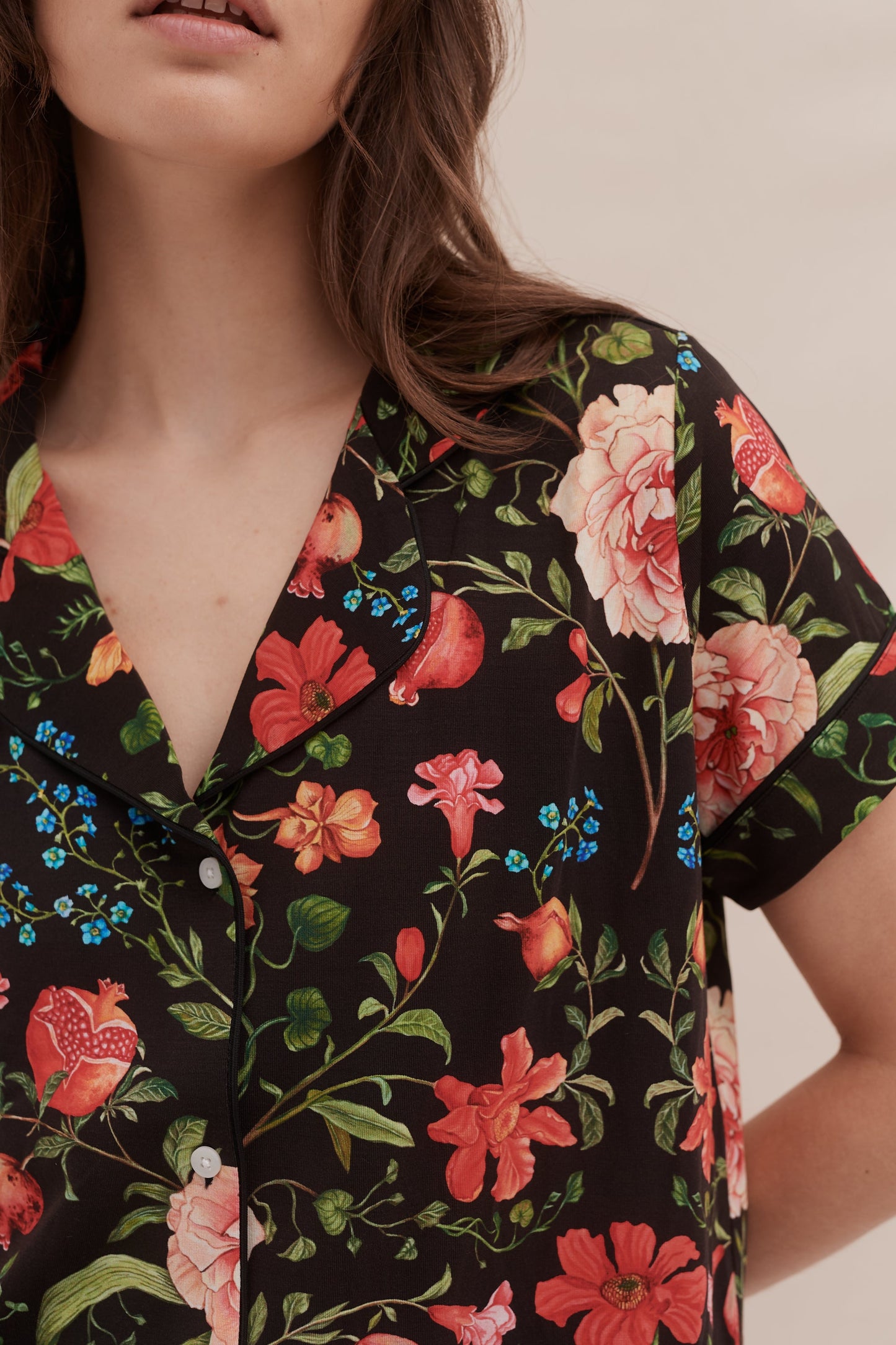 Bloom Bliss Co-ord Short Set β Midnight Garden
