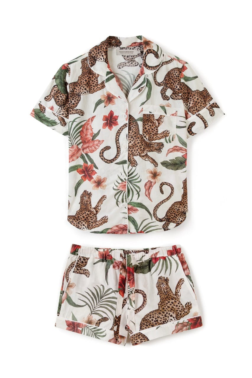 Jungle Luxe – Wild Bloom Cotton Shorts Set