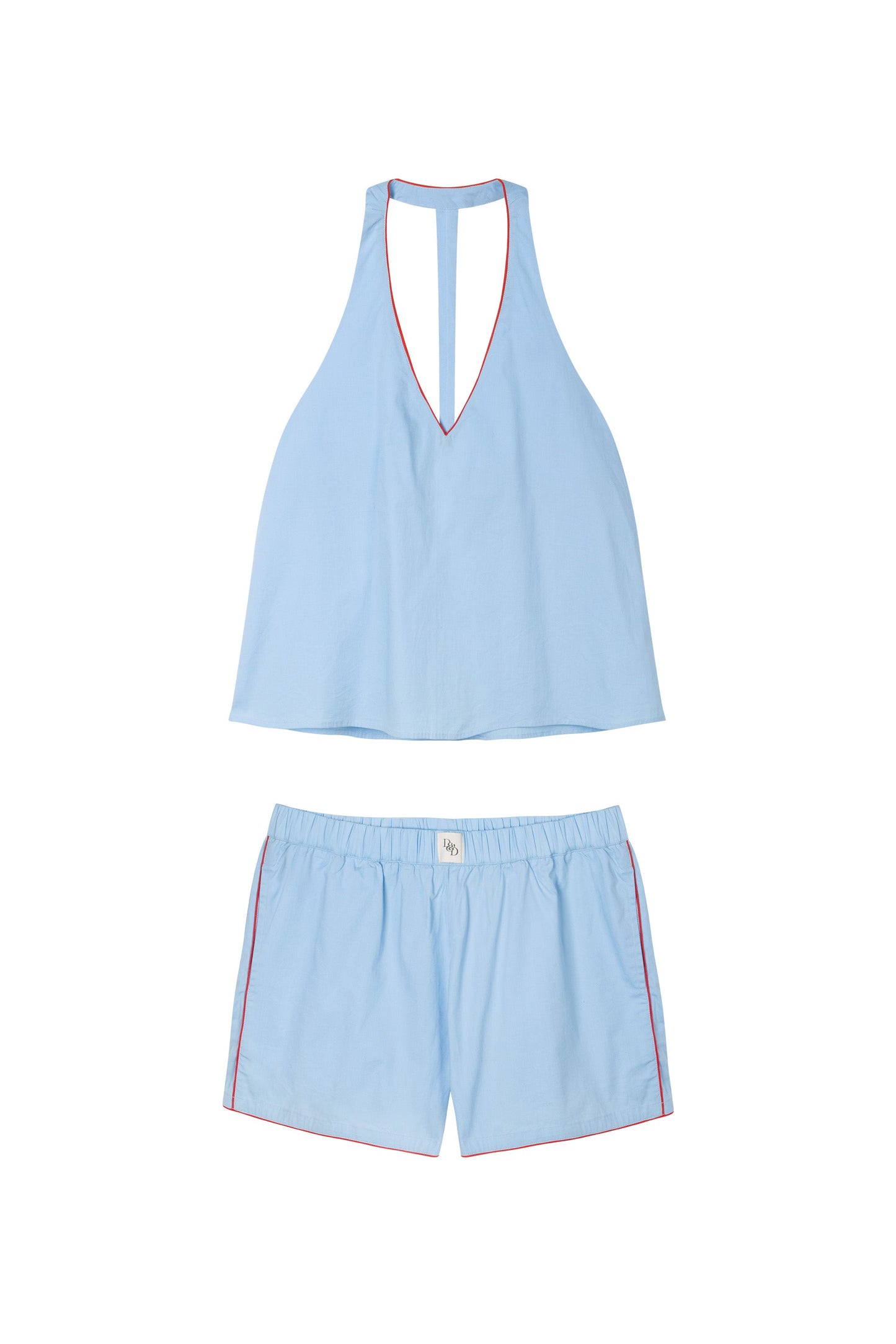 Sky Sway – Halter Top & Boxer Shorts Lounge Set