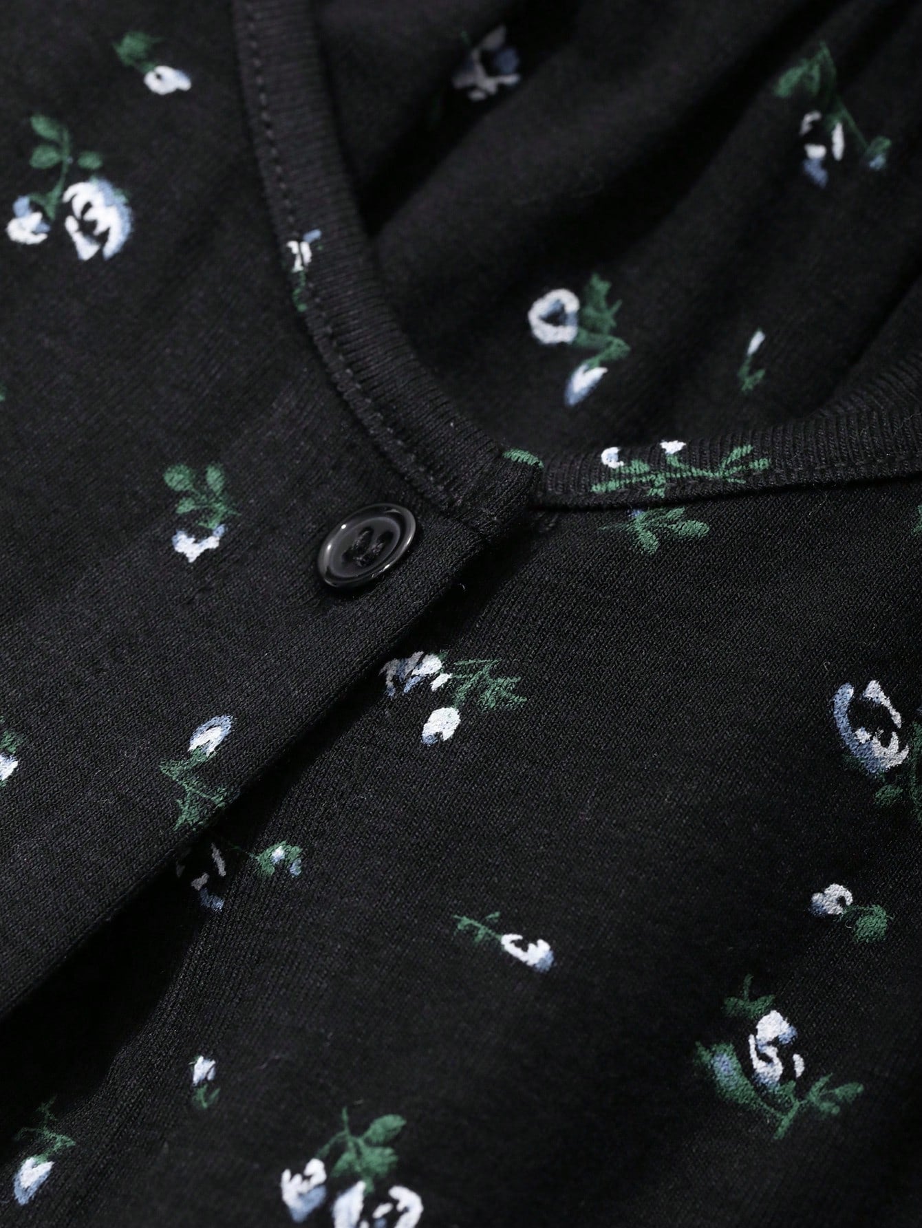 Midnight Bloom β 3-Piece Ditsy Floral Pajama Set