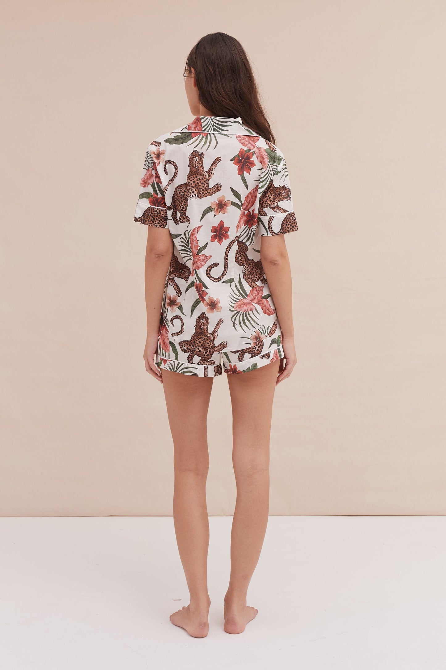 Jungle Luxe – Wild Bloom Cotton Shorts Set