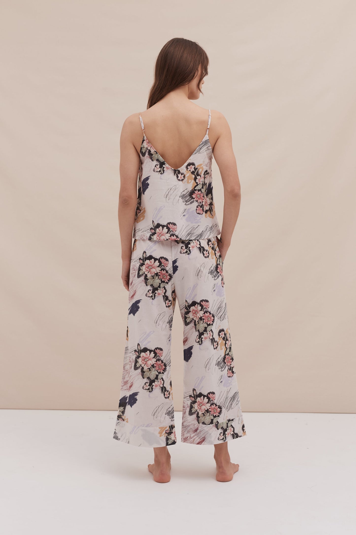 ArtBloom Camisole Co-ord Set – Brushstroke Garden