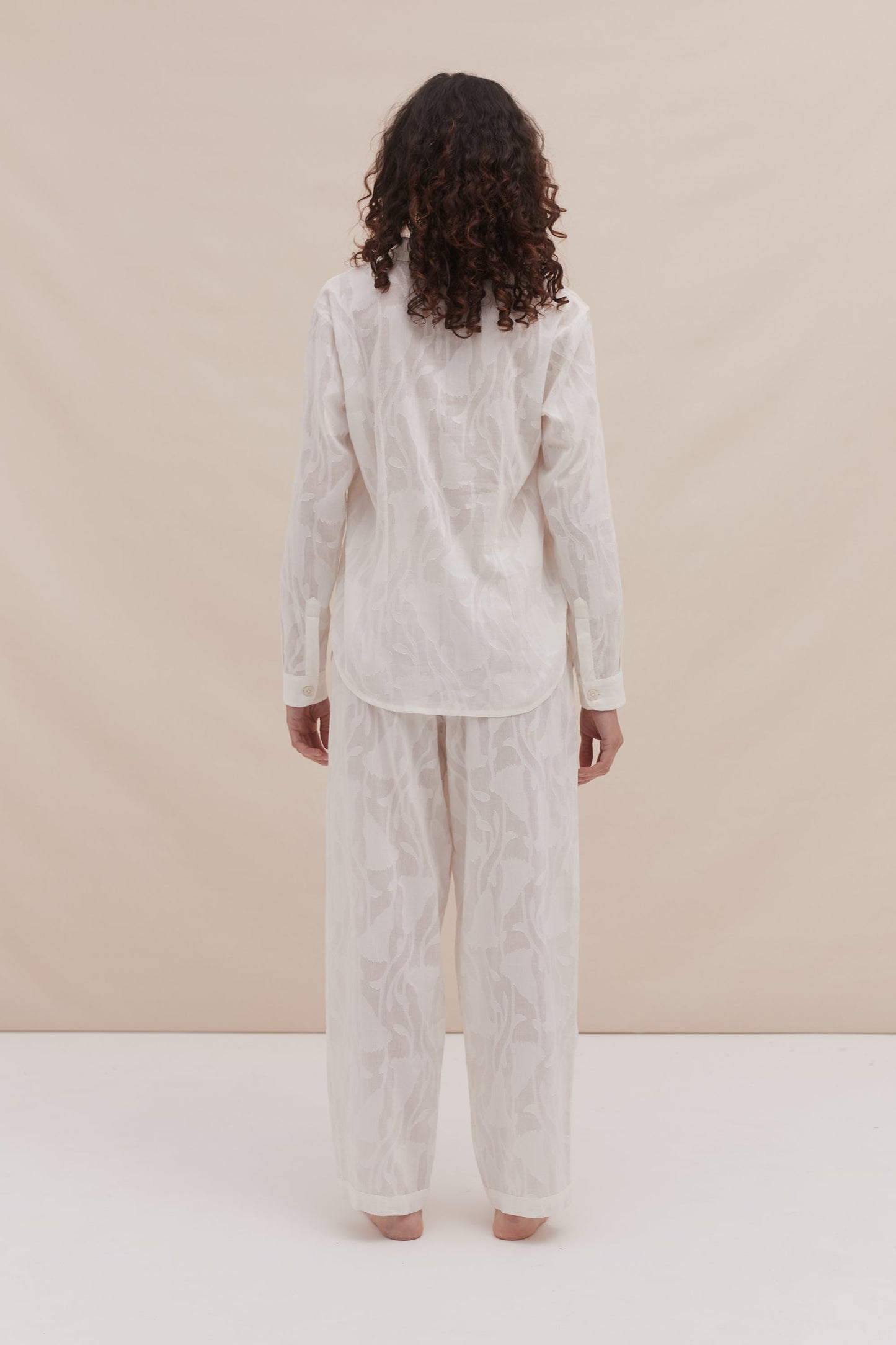 Whisper White – Sheer Comfort Night Suit Set