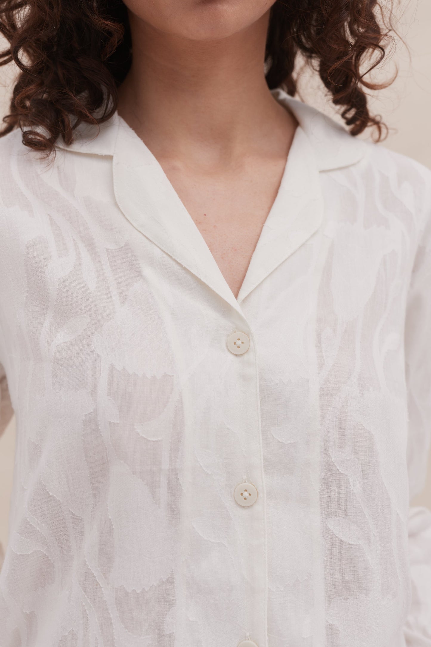 Whisper White – Sheer Comfort Night Suit Set