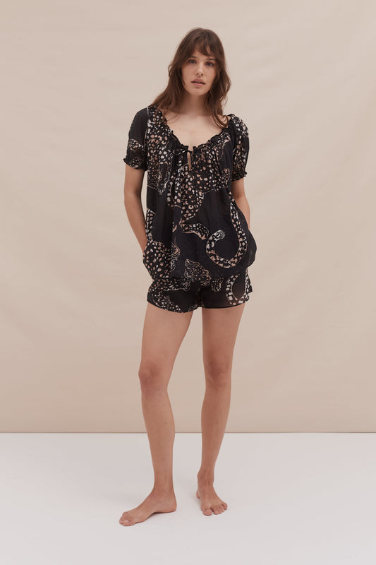 Noir Jungle Nights – Leopard Print Lounge Co-ord