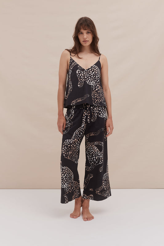 Midnight Panther – Wide-Leg Co-ord Set