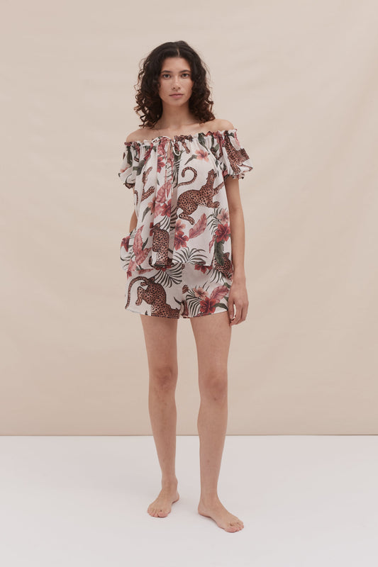 Wild Bloom – Off-Shoulder Co-ord Set